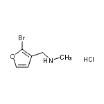 CAS#: 926921-76-8， 1-(2-Bromo-3-furyl)-N-methylmethanamine hydrochloride (1:1)