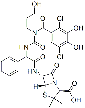 CAS#: 92773-66-5， 6-(2-(3-(2,5-Dichloro-3,4-Dihydroxybenzoyl)-3-(3-Hydroxypropyl)-1-Ureido)-2-Phenylacetamido)Penicillanic Acid