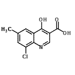 CAS#: 927800-99-5， 8-Chloro-4-hydroxy-6-methyl-3-quinolinecarboxylic acid