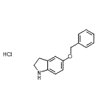 CAS#: 92818-37-6， 5-(Benzyloxy)indoline hydrochloride (1:1)