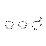 CAS#: 928712-68-9， 3-Amino-3-(2-phenyl-5-pyrimidinyl)propanoic acid
