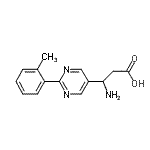 CAS#: 928712-71-4， 3-Amino-3-[2-(2-methylphenyl)-5-pyrimidinyl]propanoic acid