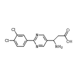 CAS#: 928713-37-5， 3-Amino-3-[2-(3,4-dichlorophenyl)-5-pyrimidinyl]propanoic acid