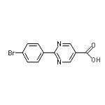 CAS#: 928713-94-4， 2-(4-Bromophenyl)-5-pyrimidinecarboxylic acid