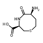 CAS#: 92893-07-7， (3R,6S)-6-Amino-5-oxo-1,4-thiazocane-3-carboxylic acid