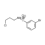 结构式 CAS# 929000-46-4, 3-溴-N-(3-氯丙基)苯磺酰胺