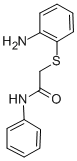 结构式 CAS# 92906-38-2, 2-(2-氨基苯基硫)-N-苯基-乙酰胺