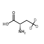 CAS#: 929202-07-3， (2S)-2-Amino(4,4,4-<sup>2</sup>H<sub>3</sub>)butanoic acid