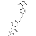 CAS#: 92921-26-1， 1-({4-[4-(2,5-Dioxo-2,5-dihydro-1H-pyrrol-1-yl)phenyl]butanoyl}oxy)-2,5-dioxo-3-pyrrolidinesulfonic acid