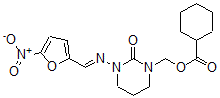 CAS#: 92950-22-6， [3-[(5-Nitrofuran-2-yl)methylideneamino]-2-oxo-1,3-diazinan-1-yl]methyl cyclohexanecarboxylate