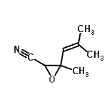 CAS#: 929624-30-6， 3-Methyl-3-(2-methyl-1-propen-1-yl)-2-oxiranecarbonitrile