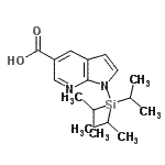 CAS#: 929691-26-9， 1-(Triisopropylsilyl)-1H-pyrrolo[2,3-b]pyridine-5-carboxylic acid