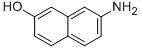 structure of CAS# 93-36-7, 7-Amino-2-Naphthalenol;(8-Hydroxy-2-Naphthyl)Ammonium Chloride;2-Naphthol, 7-Amino-, Hydrochloride;2-Naphthalenol, 7-Amino-, Hydrochloride (9Ci)