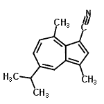 CAS#: 93007-54-6， 5-Isopropyl-3,8-dimethyl-1-azulenecarbonitrile