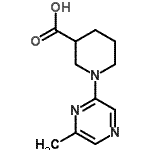 CAS#: 930111-02-7， 1-(6-Methyl-2-pyrazinyl)-3-piperidinecarboxylic acid