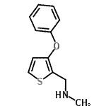 CAS#: 930111-14-1， N-Methyl-1-(3-phenoxy-2-thienyl)methanamine