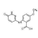CAS#: 930295-13-9， 5-methoxy-2-[(6-oxo-1H-pyridazin-3-yl)amino]benzoic acid