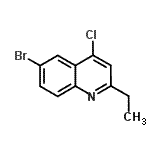 CAS#: 930570-40-4， 6-Bromo-4-chloro-2-ethylquinoline