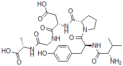 CAS#: 93245-71-7， Valyl-Tyrosyl-Prolyl-Isoaspartyl-Glycyl-Alanine