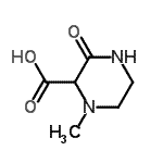 CAS#: 933684-30-1， 1-Methyl-3-oxo-2-piperazinecarboxylic acid