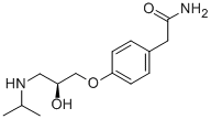 structure of CAS# 93379-54-5, Esatenolol;2-[4-[(2S)-2-Hydroxy-3-(Isopropylamino)Propoxy]Phenyl]Acetamide;2-[4-[(2S)-2-Hydroxy-3-(Propan-2-Ylamino)Propoxy]Phenyl]Ethanamide;Lopac0_000156