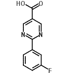 CAS#: 933988-24-0， 2-(3-Fluorophenyl)-5-pyrimidinecarboxylic acid