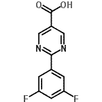 CAS#: 933988-73-9， 2-(3,5-Difluorophenyl)-5-pyrimidinecarboxylic acid