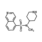 CAS#: 934349-13-0， N-Methyl-N-(4-piperidinyl)-5-isoquinolinesulfonamide