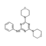 结构式 CAS# 93438-27-8, 4,6-二(4-吗啉基)-N-苯基-1,3,5-三嗪-2-胺