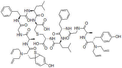 CAS#: 93450-55-6， Bis(N,N-diallyl-2-alanyl-5-leucine-enkephalyl)cystine