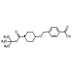 CAS#: 934570-52-2， 4-{[(1-{[(2-Methyl-2-propanyl)oxy]carbonyl}-4-piperidinyl)oxy]methyl}benzoic acid