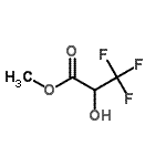 structure of CAS# 93496-85-6, Methyl 3,3,3-trifluoro-2-hydroxypropanoate;Methyl 2-<wbr>hydroxy-3<wbr>,3,3-trif<wbr>luoroprop<wbr>anoate, M<wbr>ethyl 2-h<wbr>ydroxy-3,<wbr>3,3-trifl<wbr>uoropropi<wbr>onate;Methyl 2-Hydroxy-3,3,3-Trifluoropropionate;Methyl 3,3,3-Trifluoro-2-hydroxy-propionate
