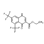 CAS#: 93514-83-1， Ethyl 4-oxo-5,7-bis(trifluoromethyl)-1,4-dihydro-3-quinolinecarboxylate