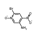 structure of CAS# 935534-41-1, 6-Bromo-4-nitro-3-pyridinamine 1-oxide;1-Oxyde de 6-bromo-4-nitro-3-pyridinamine;3-Pyridinamine, 6-bromo-4-nitro-, 1-oxide;5-amino-2-bromo-4-nitropyridin-1-ium-1-olate