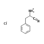 结构式 CAS# 93554-83-7, 1-氰基-2-苯基乙铵氯化物