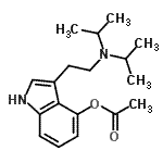 CAS#: 936015-60-0， 3-[2-(Diisopropylamino)ethyl]-1H-indol-4-yl acetate