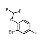 structure of CAS# 936249-94-4, 2-Bromo-1-(difluoromethoxy)-4-fluorobenzene;2-Bromo-1-difluoromethoxy-4-fluoro-benzene