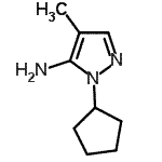CAS#: 936940-47-5， 1-Cyclopentyl-4-methyl-1H-pyrazol-5-amine
