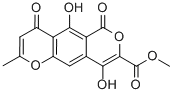 structure of CAS# 93752-78-4, Avenacein Y;(8Z)-5-Hydroxy-8-(Hydroxy-Methoxy-Methylene)-2-Methyl-Pyrano[3,4-G]Chromene-4,6,9-Trione;(8Z)-5-Hydroxy-8-(Hydroxy-Methoxymethylene)-2-Methylpyrano[3,4-G]Chromene-4,6,9-Trione;(8Z)-5-Hydroxy-8-(Hydroxy-Methoxy-Methylidene)-2-Methyl-Pyrano[3,4-G]Chromene-4