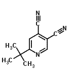 CAS#: 937615-39-9， 6-(2-Methyl-2-propanyl)-3,4-pyridinedicarbonitrile