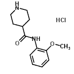 CAS#: 937688-17-0， N-(2-Methoxyphenyl)-4-piperidinecarboxamide hydrochloride (1:1)
