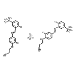 CAS#: 93776-72-8， Bis[4-chloro-3-({3-chloro-4-[(2-cyanoethyl)amino]phenyl}diazenyl)-N,N,N-trimethylanilinium] tetrachlorozincate(2-)