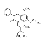 CAS#: 93777-67-4， N-[2-(Diethylamino)ethyl]-2-phenyl-3-(2,4,5-trimethoxyphenyl)acrylamide hydrochloride (1:1)