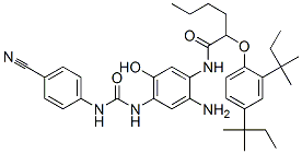 CAS#: 93783-13-2， N-[2-Amino-4-[[[(4-Cyanophenyl)Amino]Carbonyl]Amino]-5-Hydroxyphenyl]-2-[2,4-Bis(1,1-Dimethylpropyl)Phenoxy]Hexanamide