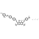 CAS#: 93803-39-5， Trisodium 4-{[8-amino-7-({4'-[(2-amino-4-hydroxyphenyl)diazenyl]-4-biphenylyl}diazenyl)-1-hydroxy-3,6-disulfonato-2-naphthyl]diazenyl}benzoate