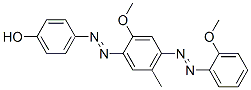 CAS 登录号：93805-00-6， P-[[2-甲氧基-4-[(2-甲氧基苯基)偶氮]-5-甲基苯基]偶氮]苯酚