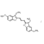 CAS#: 93838-99-4， 3-Ethyl-2-[3-(3-ethyl-5-methoxy-1,3-benzoselenazol-2(3H)-ylidene)-1-propen-1-yl]-5-methoxy-1,3-benzoselenazol-3-ium iodide