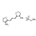 CAS#: 93839-22-6， 3-Methyl-2-[3-(3-methyl-1,3-thiazolidin-2-ylidene)-1-propen-1-yl]-4,5-dihydro-1,3-thiazol-3-ium methyl sulfate