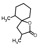 CAS#: 93840-81-4， 3,6-Dimethyl-1-oxaspiro[4.5]decan-2-one