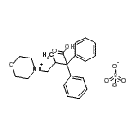 CAS#: 93841-21-5， 3-methyl-4-morpholin-4-ium-4-yl-2,2-diphenyl-butanoic acid sulfate